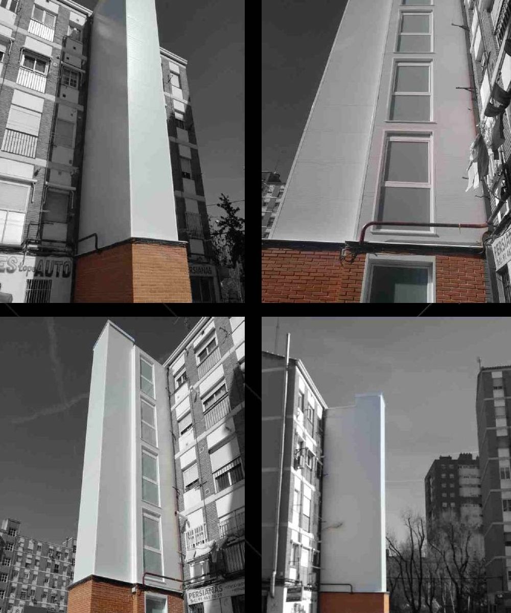 Instalación de ascensor en edificio antiguo en Madrid